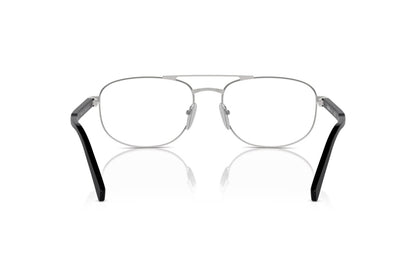 Prada PRA56V Oval Eyeglasses in Silver, angle view