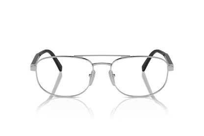 Prada PRA56V Oval Eyeglasses in Silver, detail view