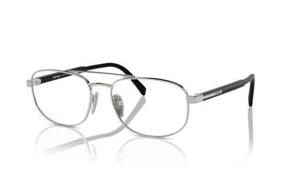 Prada PRA56V Oval Eyeglasses in Silver, front view
