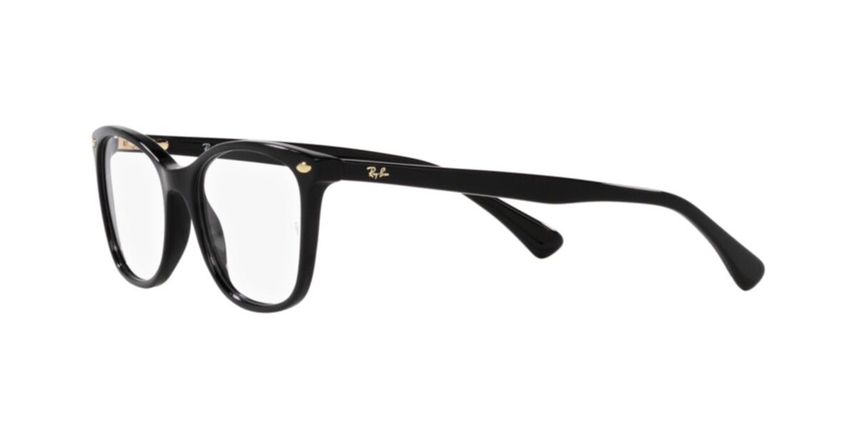 Ray-Ban RX5420I Square Eyeglasses in Clear / Black, angle view