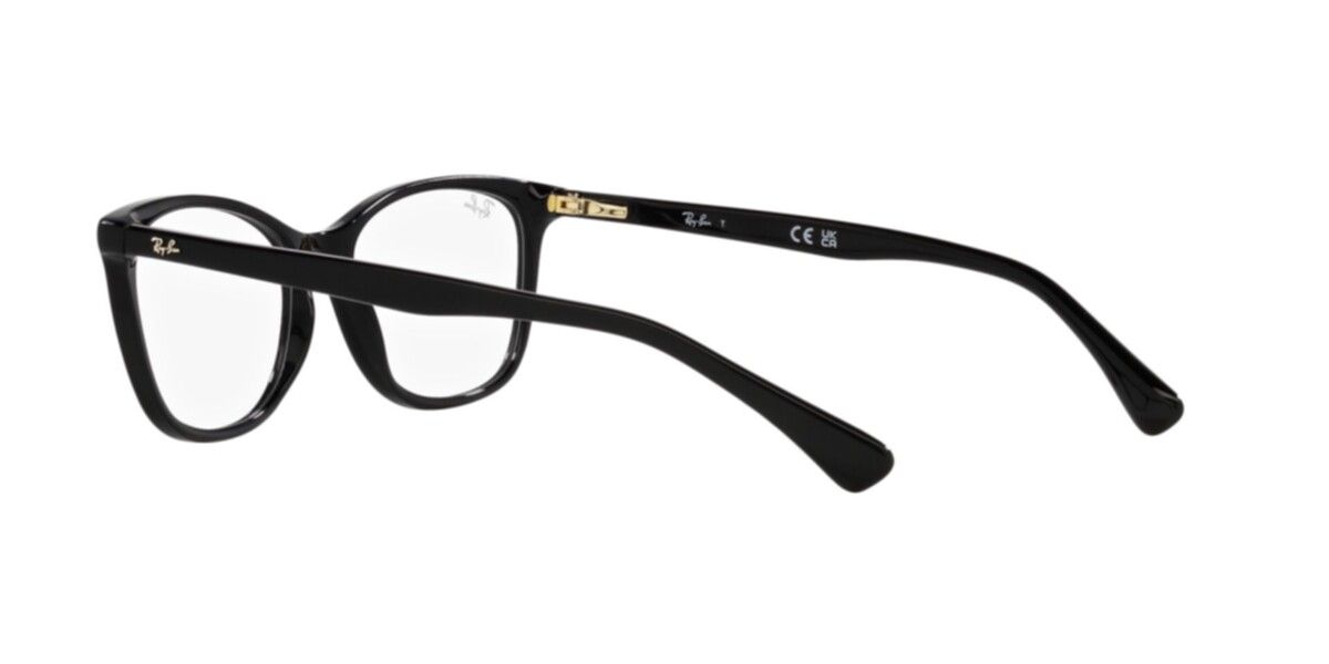 Ray-Ban RX5420I Square Eyeglasses in Clear / Black, detail view