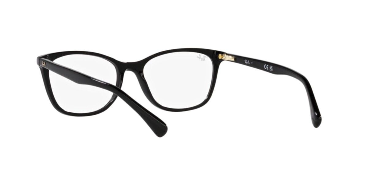 Ray-Ban RX5420I Square Eyeglasses in Clear / Black, detail view