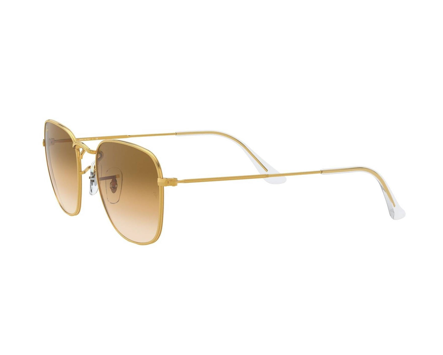 Ray-Ban RB3857 Square Sunglasses in Brown Gradient / Gold, angle view