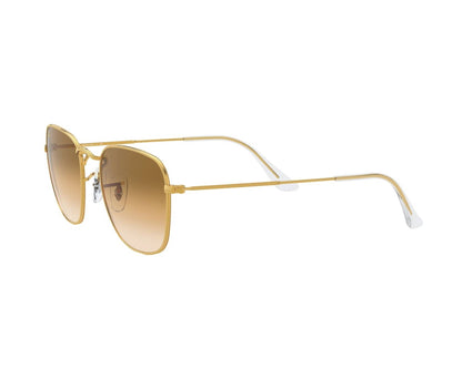 Ray-Ban RB3857 Square Sunglasses in Brown Gradient / Gold, angle view