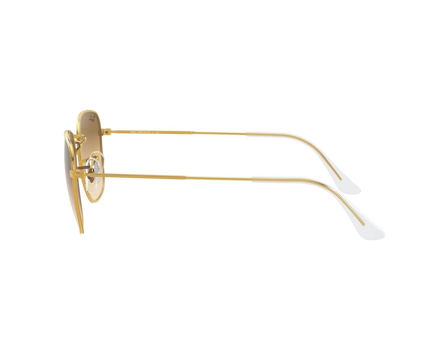 Ray-Ban RB3857 Square Sunglasses in Brown Gradient / Gold, side view