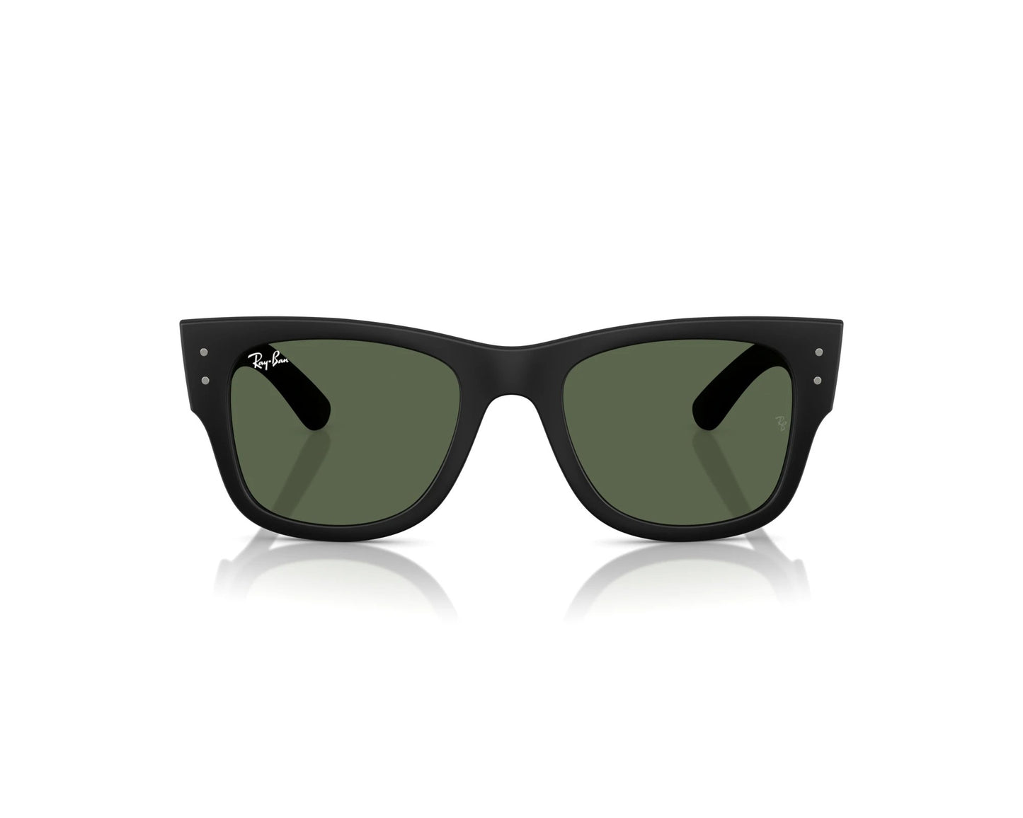 Ray-Ban RB4840 Rectangle Sunglasses in Green / Black Sand, front view