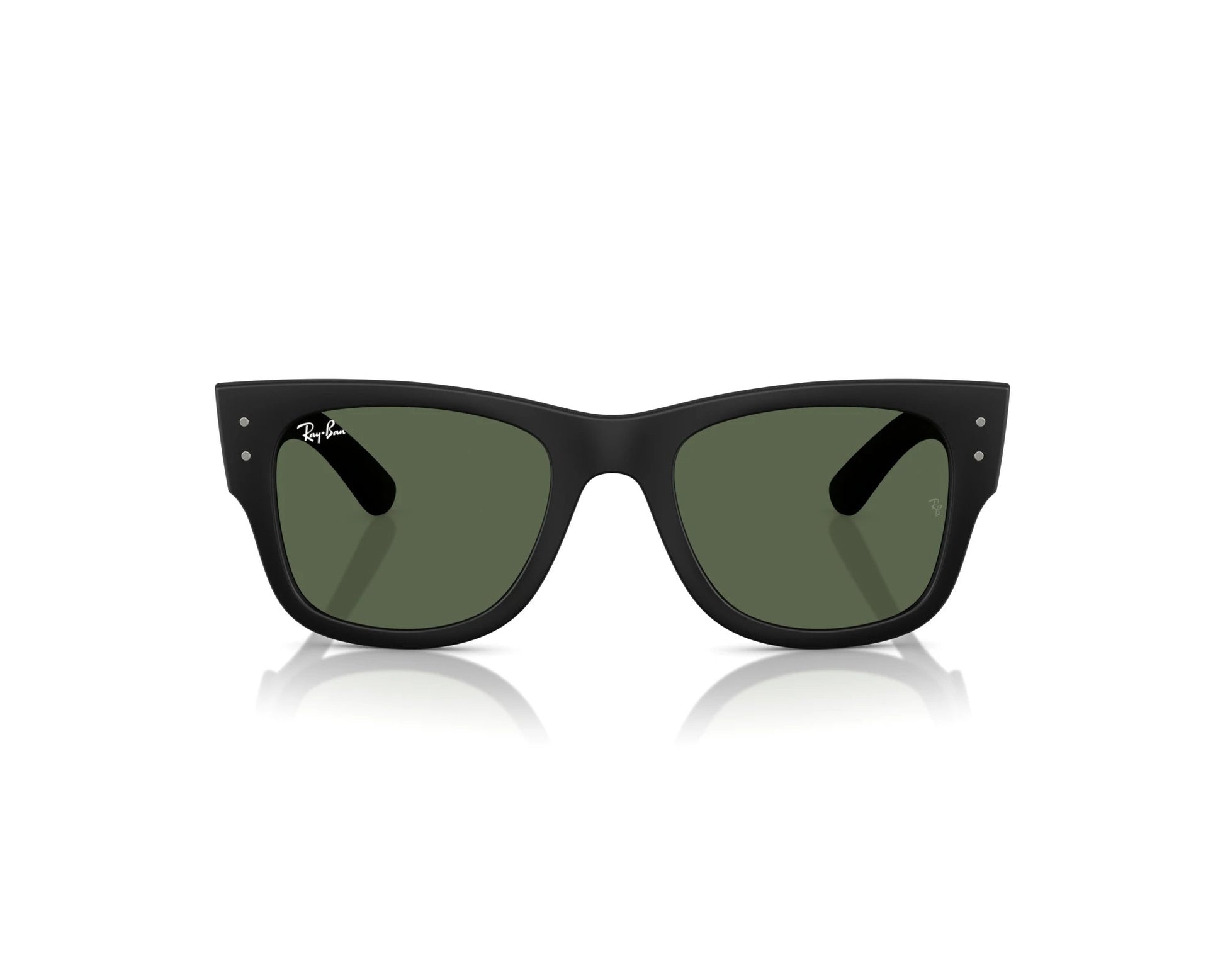 Ray-Ban RB4840 Rectangle Sunglasses in Green / Black Sand, front view