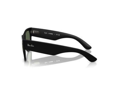 Ray-Ban RB4840 Rectangle Sunglasses in Green / Black Sand, side view