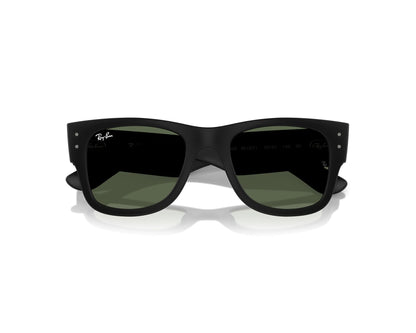 Ray-Ban RB4840 Rectangle Sunglasses in Green / Black Sand, back view
