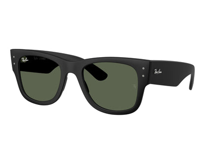 Ray-Ban RB4840 Rectangle Sunglasses in Green / Black Sand, detail view