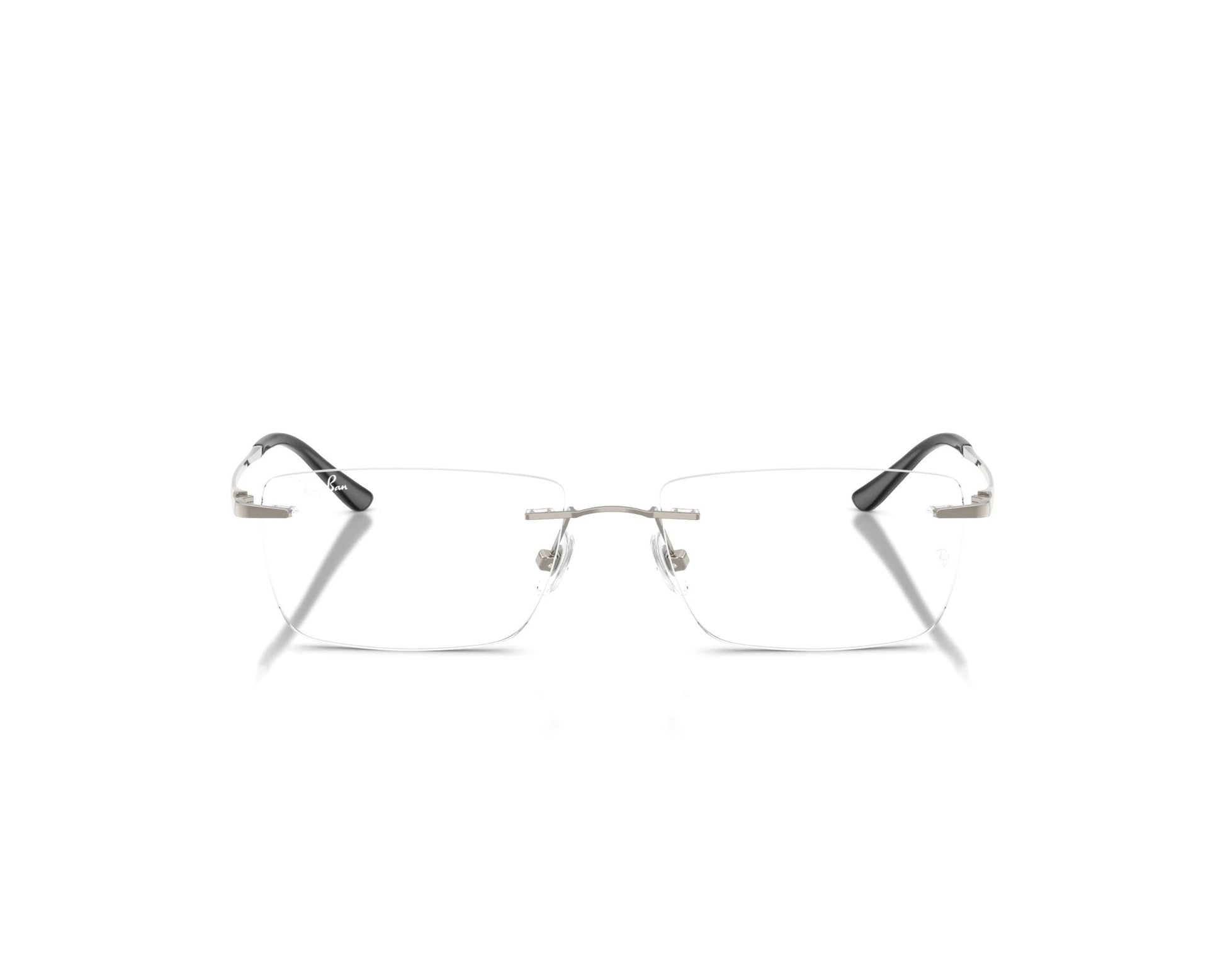 Ray-Ban RX8781D Rectangle Eyeglasses in Gunmetal, front view