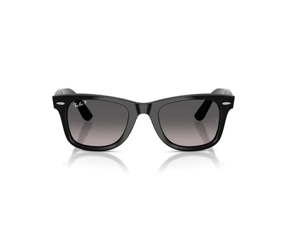 Ray-Ban RB4340 Wayfarer Sunglasses in Grey Gradient Polarized / Black, front view