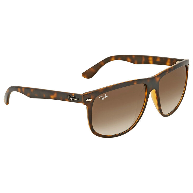 Ray-Ban RB4147 Rectangular Sunglasses in Brown Gradient / Havana, angle view
