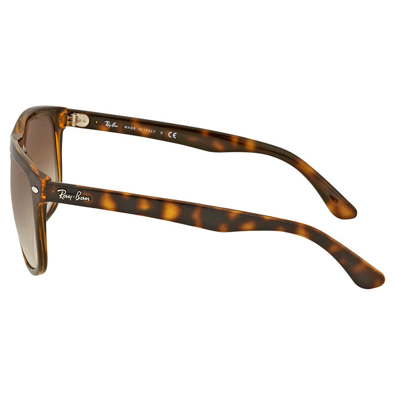 Ray-Ban RB4147 Rectangular Sunglasses in Brown Gradient / Havana, side view