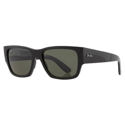 Ray-Ban RB0947 Rectangle Sunglasses in Green/Black, side view