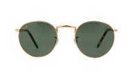 Ray-Ban RB3637 Round Sunglasses in G-15 Green / Legend Gold, side view