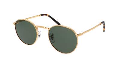 Ray-Ban RB3637 Round Sunglasses in G-15 Green / Legend Gold, front view