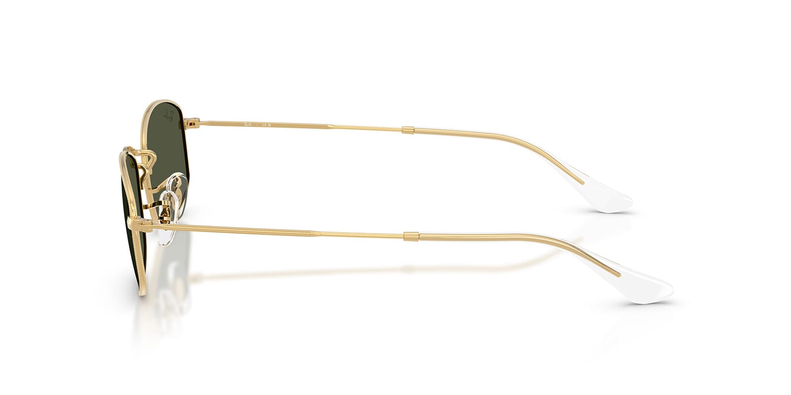 Ray-Ban RB3832 Geometric Sunglasses in Green / Arista Gold, angle view