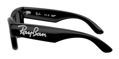Ray-Ban RB4940B Square Sunglasses in Grey / Black Crystal, side view