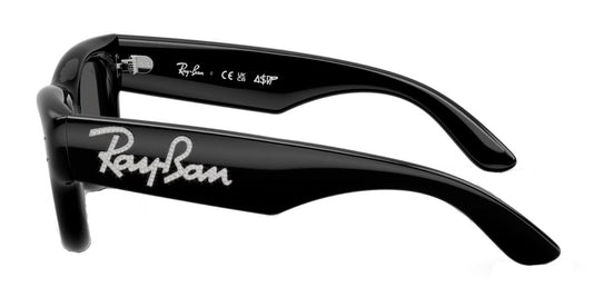 Ray-Ban RB4940B Square Sunglasses in Grey / Black Crystal, side view