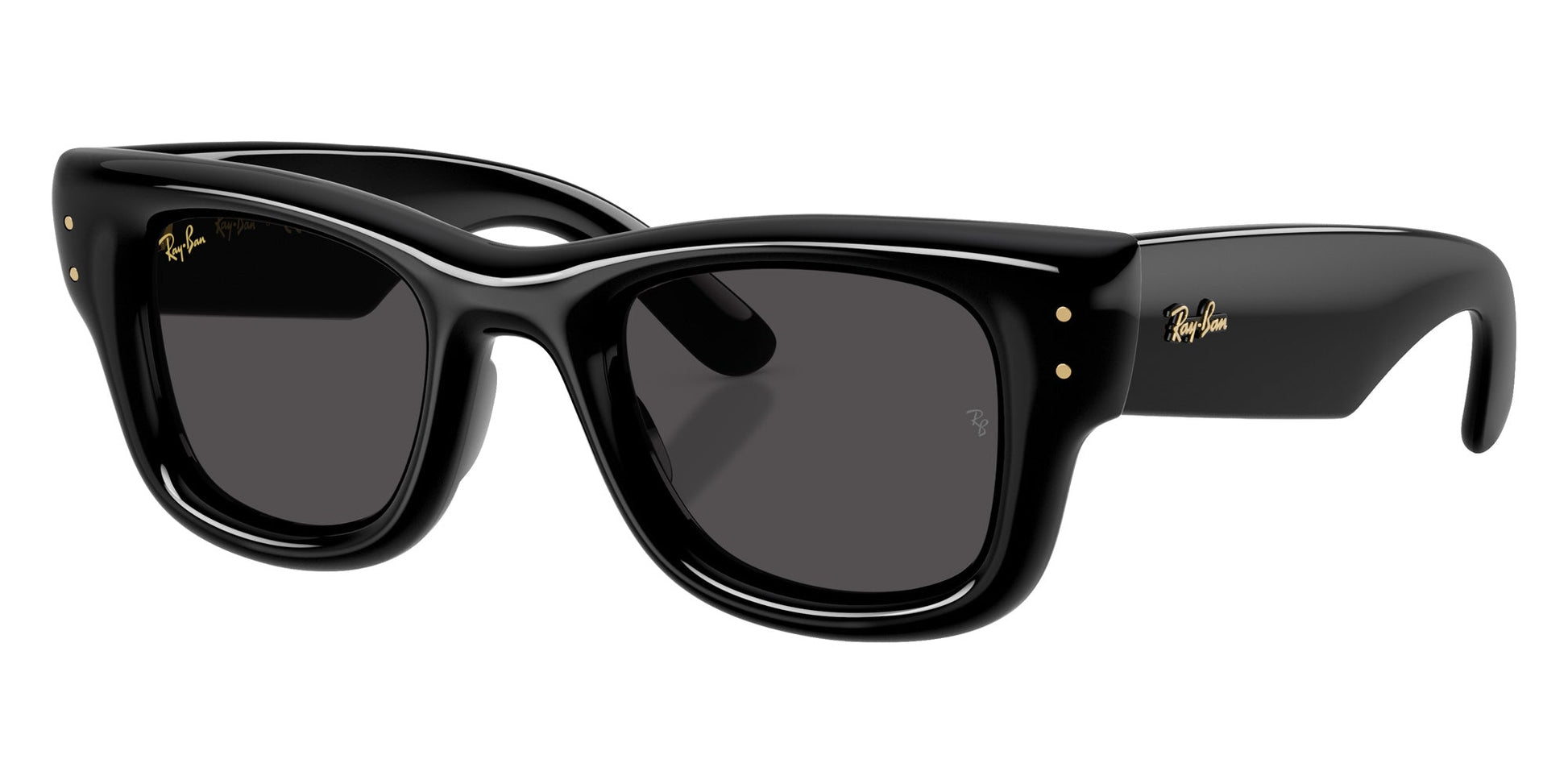 Ray-Ban RB4940 Square Sunglasses in Grey / Black, side view