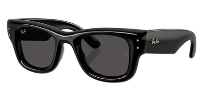 Ray-Ban RB4940 Square Sunglasses in Grey / Black, side view