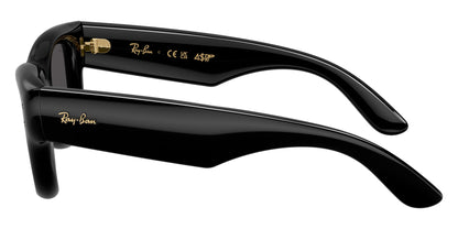 Ray-Ban RB4940 Square Sunglasses in Grey / Black, angle view