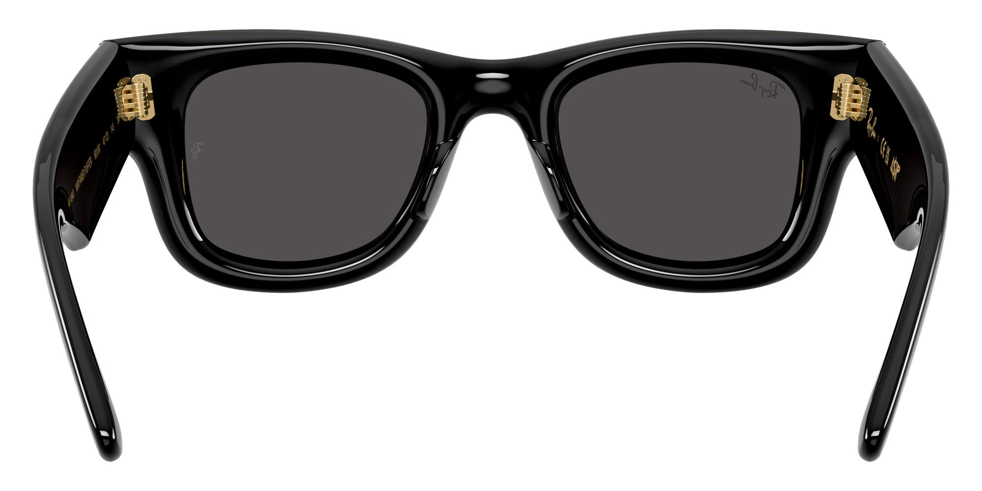 Ray-Ban RB4940 Square Sunglasses in Grey / Black, back view