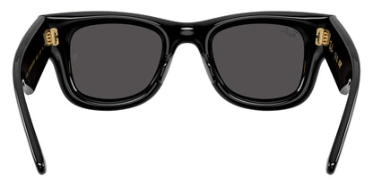 Ray-Ban RB4940 Square Sunglasses in Grey / Black, back view