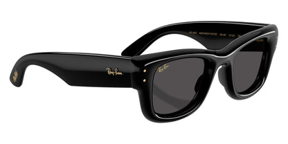 Ray-Ban RB4940 Square Sunglasses in Grey / Black, detail view
