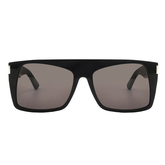 Saint Laurent SL651/S Geometric Sunglasses in Black/Black, front view