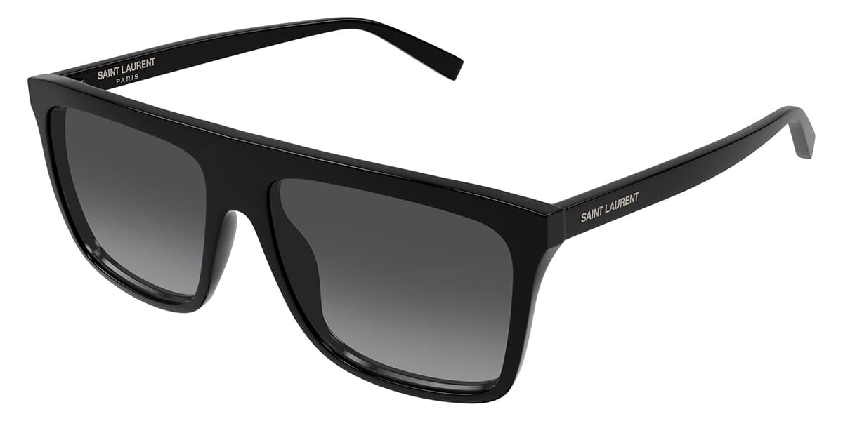 Saint Laurent SL904S Square Sunglasses in Grey Gradient/Black, front view