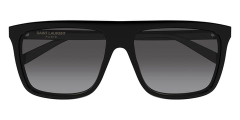 Saint Laurent SL904S Square Sunglasses in Grey Gradient/Black, side view
