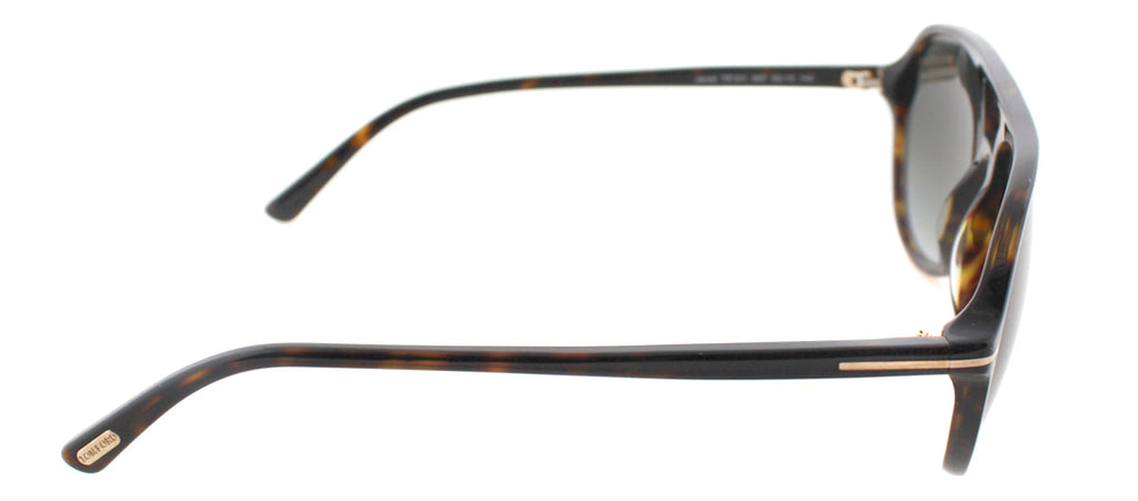 Tom Ford TF0331 Aviator Sunglasses in Dark Havana, side view