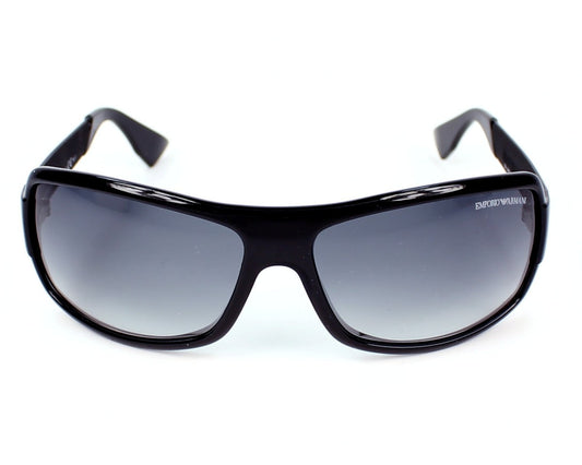 Emporio Armani EA9697/S Geometric Sunglasses in Grey Gradient Black, front view