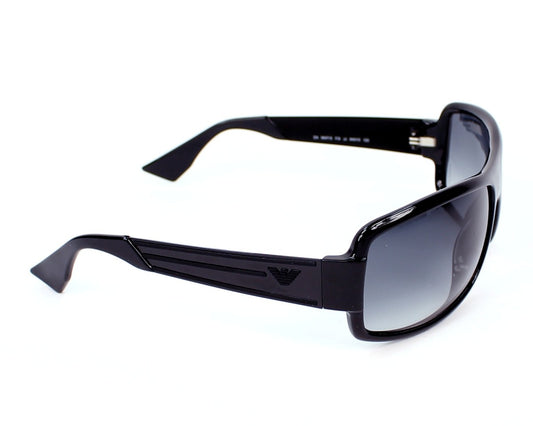 Emporio Armani EA9697/S Geometric Sunglasses in Grey Gradient Black, side view
