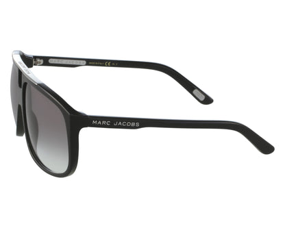 Marc Jacobs MJ252/S Square Sunglasses in Grey Gradient / Black, side view