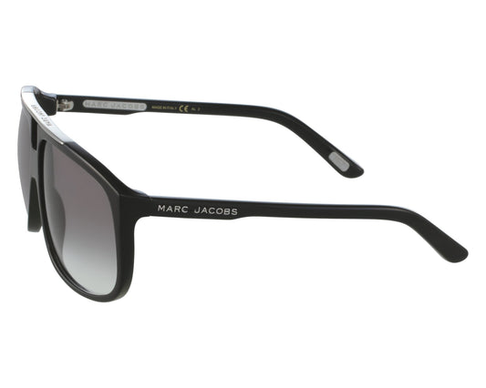 Marc Jacobs MJ252/S Square Sunglasses in Grey Gradient / Black, side view