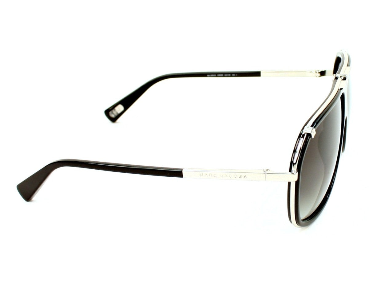 Marc Jacobs MJ305/S Square Sunglasses in Black And Palladium, detail view