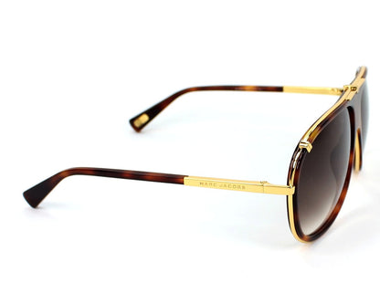 Marc Jacobs MJ306/S Pilot Sunglasses in Grey Gradient / Havana Gold, side view