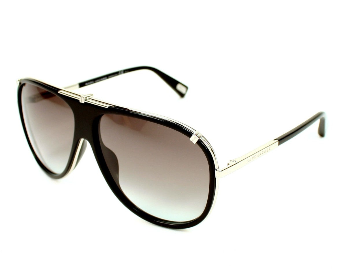 Marc Jacobs MJ306/S Pilot Sunglasses in Blue / Black, angle view