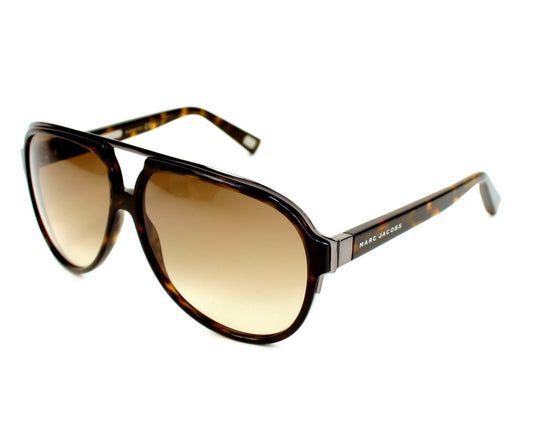 Marc Jacobs MJ421/S Pilot Sunglasses in Brown Gradient Dark Havana, front view