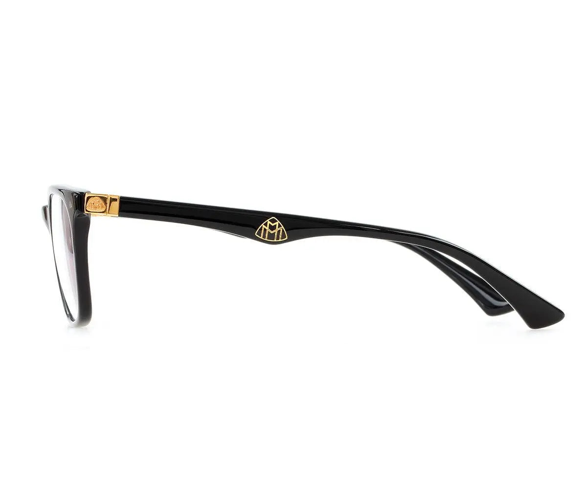 Maybach THE METROPOLITAN II Wayfarer Eyeglasses in Clear Black, angle view