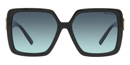 Tiffany & Co. TF4206U/S Butterfly Sunglasses in Azure Blue Gradient Black, angle view