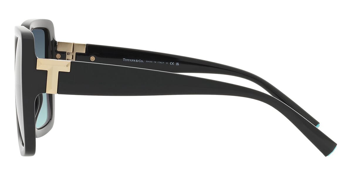 Tiffany & Co. TF4206U/S Butterfly Sunglasses in Azure Blue Gradient Black, side view