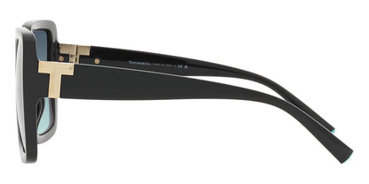 Tiffany & Co. TF4206U/S Butterfly Sunglasses in Azure Blue Gradient Black, side view