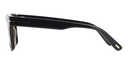 Tom Ford TF1205/S Square Sunglasses in Brown Light Mirror / Shiny Black, side view