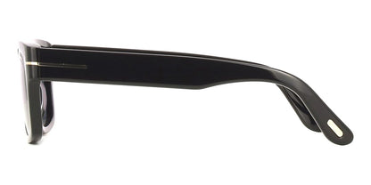 Tom Ford TF1303/S Square Sunglasses in Gradient Grey Lenses With Shiny Black Frame, detail view
