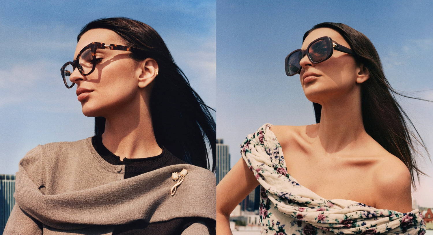 Tory Burch editorial campaign. Authentic Tory Burch eyewear at Opti Plaza.