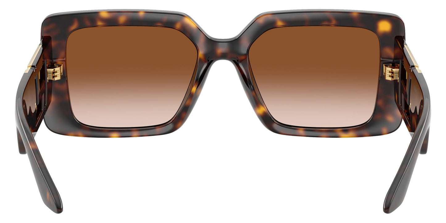 Versace VE4505U/S Rectangle Sunglasses in Gradient Brown / Dark Tortoise, back view